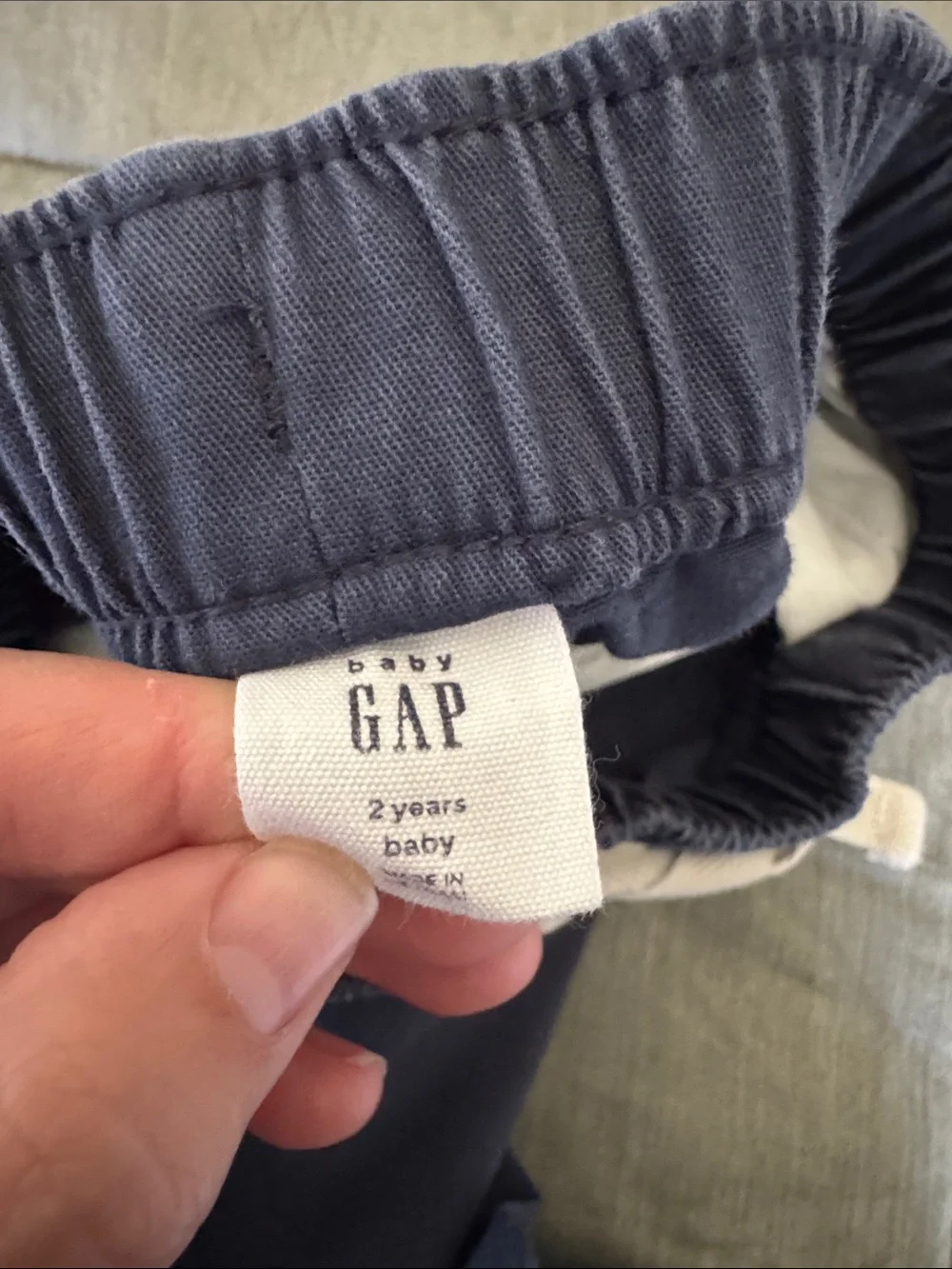 GAP Kids Navy and Khaki Pull-On Joggers - 2 Pack (2 yrs old)